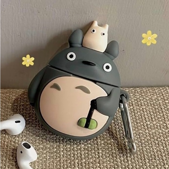 Case Compatible with AirPods 3 with Keychain, Cute Funny Cartoon Design Silicone - Picture 3 of 7